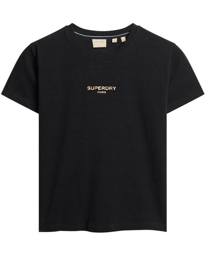 Superdry T-Shirt CORE LOGO CITY FITTED TEE in Weiß | Lyst DE