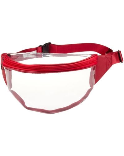 Steve Madden Clear Belt Bag - Red