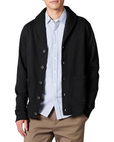 Amazon Essentials Long-sleeve Fleece Shawl-collar Cardigan - Black