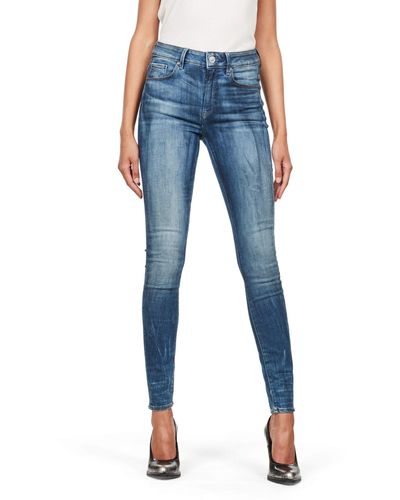 G-Star RAW Jeans 3301 High Skinny para Mujer - Azul