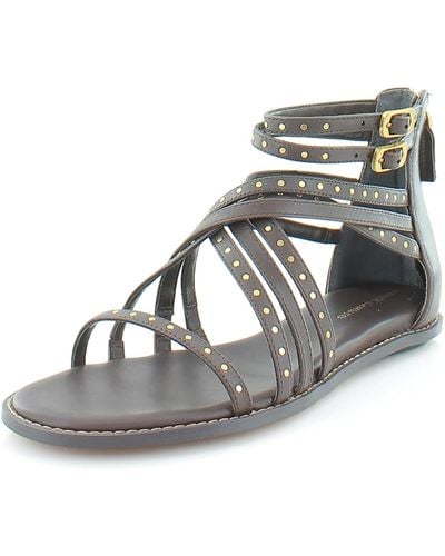 Vince Camuto Dirrazo Embellished Gladiator Sandal Flat - Black