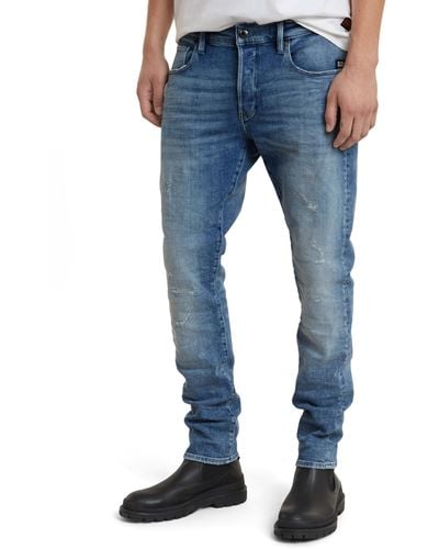 G-Star RAW Slim Jeans 3301 - Blauw