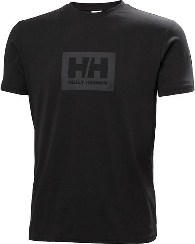 Helly Hansen S Hh Box T-shirt - Black