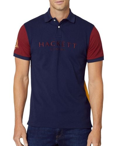 Hackett Heritage Multi Polo Polohemd - Blau