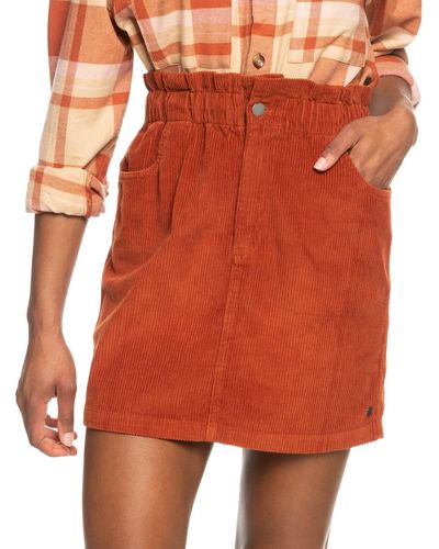 Roxy Corduroy Skirt for - Kordrock - Frauen - S - Orange