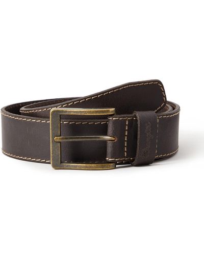 Wrangler Stitched Belt - Brown