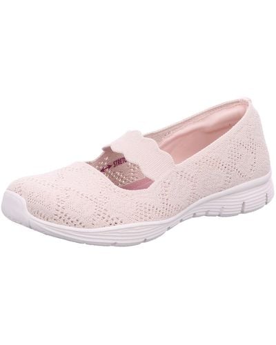 Skechers Seager Mary Jane Flat - Natural