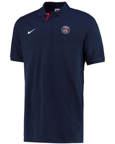 Nike Polo Uomo Paris Saint-Germain - Blu