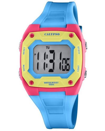 Calypso St. Barth 's Digital Quartz Watch With Plastic Strap K5813/4 - Grey