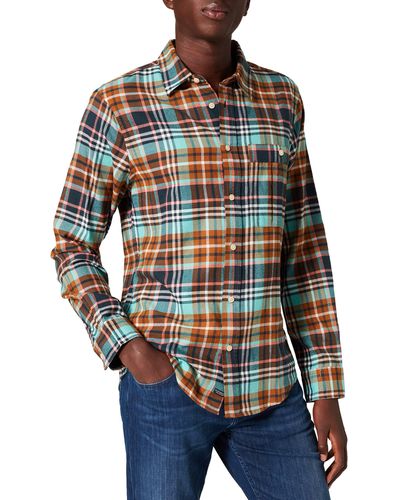 Scotch & Soda Checked Lightweight Twill Shirt in Relaxed fit Hemd - Mehrfarbig
