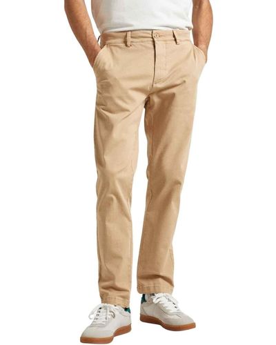 Pepe Jeans Slim Chino Pm211655 Trousers - Natural