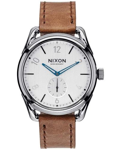 Nixon Adults Digital Watch With Leather Strap A459-2067-00 - White