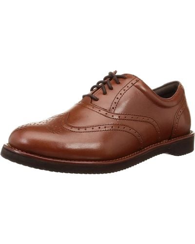 Rockport S Dressport Heritage Brogue Shoes Tan 11 Uk - Brown