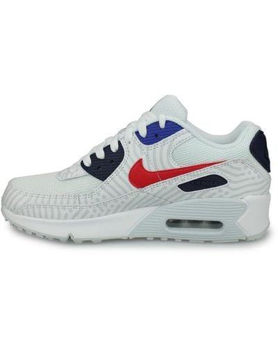 Nike Air Max 90 GS Running Trainers CZ8650 Sneakers Chaussures - Bleu