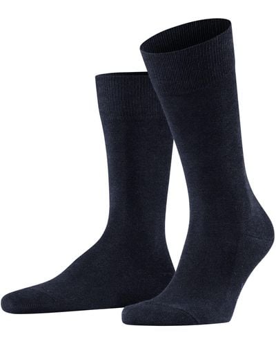 FALKE Socken Family M SO nachhaltige biologische Baumwolle einfarbig 1 Paar - Blau