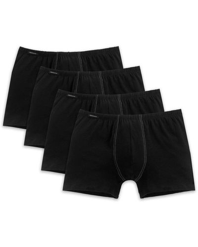 Schiesser Shorts - Cotton Essential - Schwarz