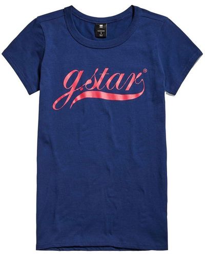 G-Star RAW Graphic Stm 1 Slim R T Ss Wmn T-shirt - Blue