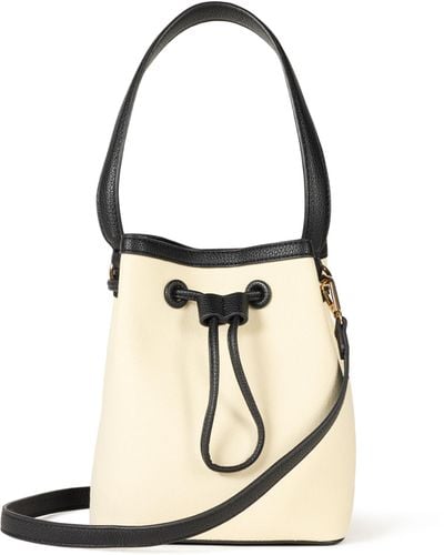The Drop Rochelle Bucket Bag Handbags - White