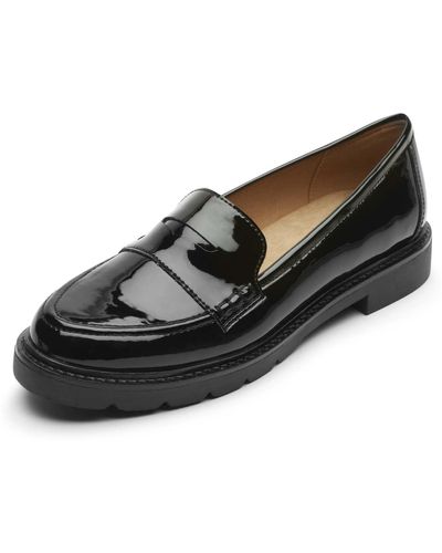 Rockport Kacey Penny Loafer Flat - Schwarz