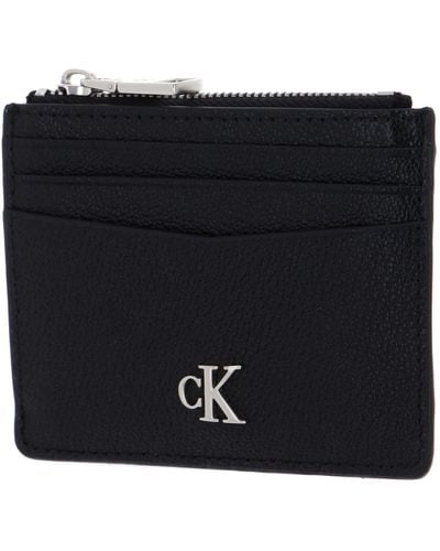 Calvin Klein Jeans Cardholder Mono Leather - Black