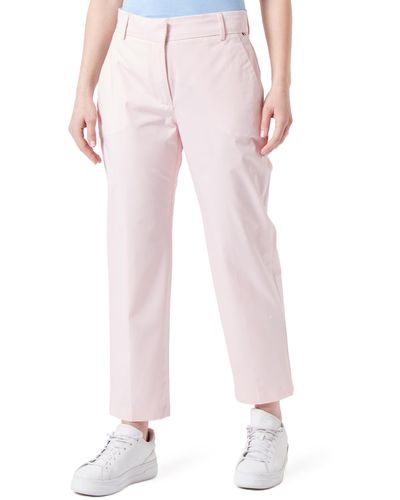 Tommy Hilfiger Co Blend Slim Straight Chino Ww0ww40504 Woven Trousers - Pink