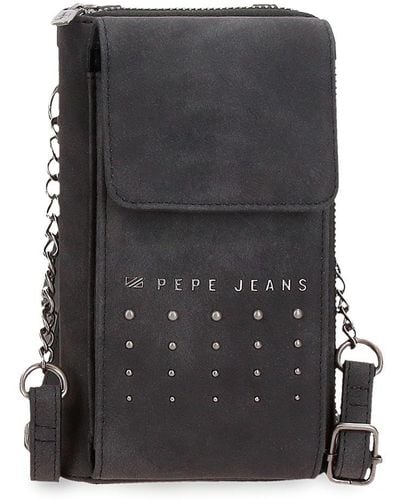 Pepe Jeans Holly Borsa a tracolla piccola nero 11 x 20 x 4 cm Pelle sintetica