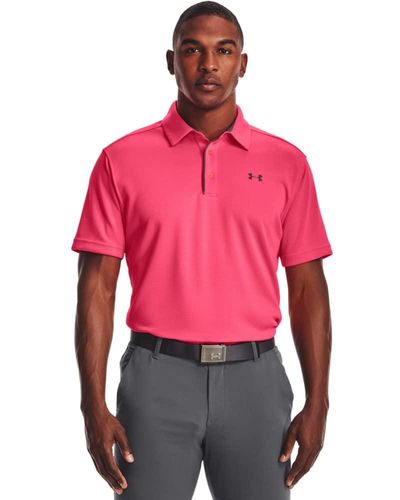 Under Armour Tech Golf Polo T-shirt - Red