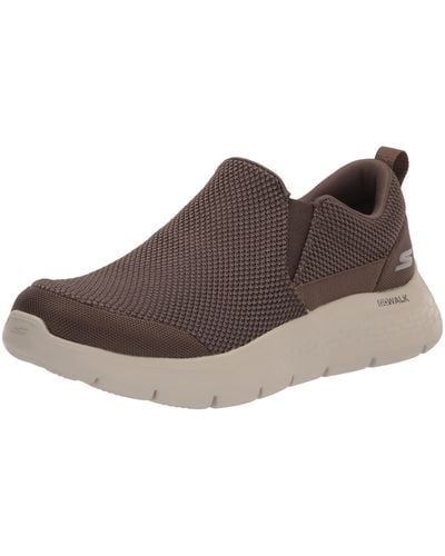 Skechers Gowalk Flex-Athletic Slip-On Casual Loafer Walking Shoes with Air Cooled Foam Sneaker - Marrone