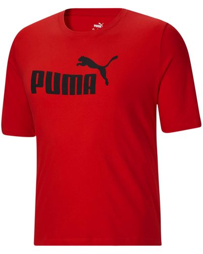 PUMA Essentials Logo Tee T-shirt - Red