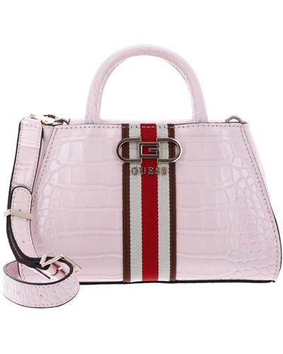 Guess Nelka Mini Satchel Pale Pink - Roze