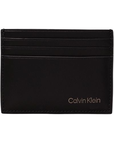 Calvin Klein Ck Smooth Cardholder 6cc - Black