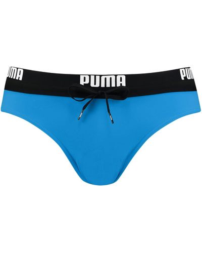 PUMA Logo Swim Brief - Blu