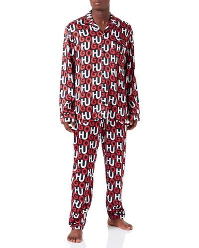 HUGO Monogram Pyjama - Rot