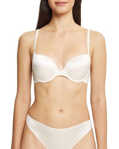 Esprit Solid Micro Sexy Padded Bra - Natural