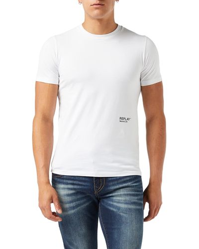 Replay M6039 .000.23188P T-Shirt - Bianco