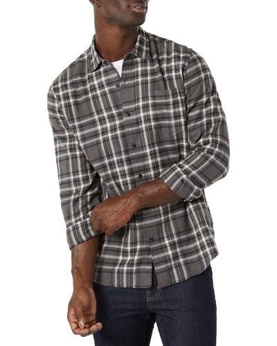 Amazon Essentials Regular-fit Long-Sleeve Flannel Shirt Camisa - Multicolor