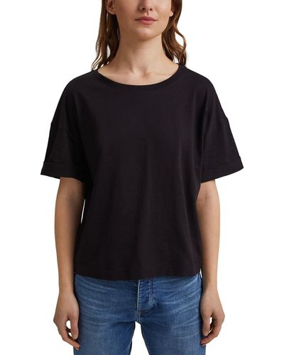 Esprit 031cc1k328 T-shirt - Black