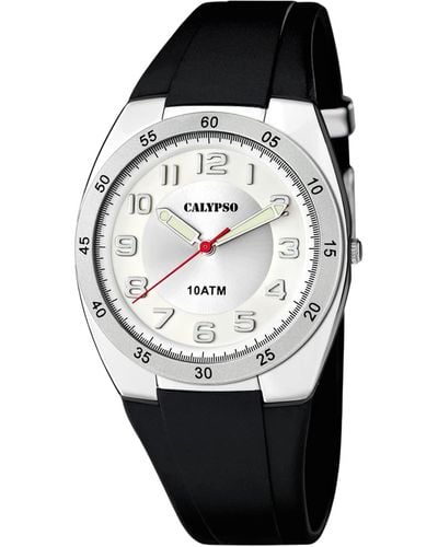 Calypso St. Barth S Analogue Quartz Watch With Plastic Strap K5753/4 - Metallic