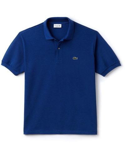 Lacoste Classic Fit L.12.64 Marl Pique Polo Shirt In Blue