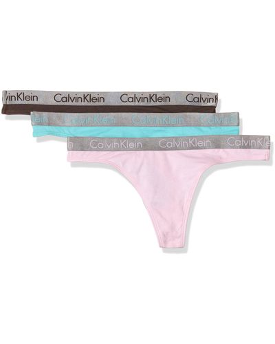 Calvin Klein Underwear Tanga 3PK THONG - Schwarz