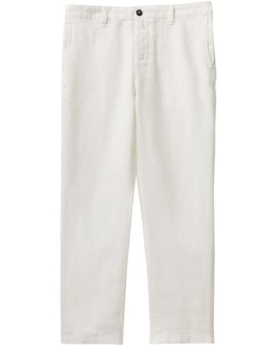 Benetton Trousers 4agh55ju8 Trousers - White