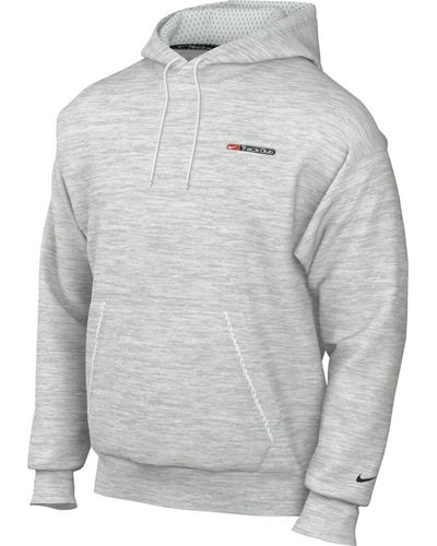 Nike Herren Dri-fit Track Club Fleece Po Sweatshirt - Grey