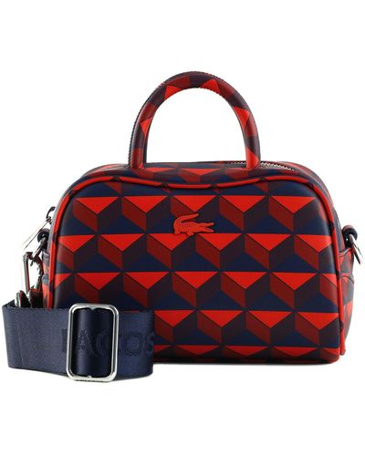 Lacoste Lora Seasonal Top Handle Bag XXS Noir - Rosso