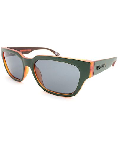 Superdry Sunglasses Sds 5004 Matte Green Over Matte Brown With Grey Lenses 107 - Black