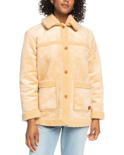 Roxy Sherpa Aviator Jacket for - Veste aviateur en Sherpa - - S - Neutre