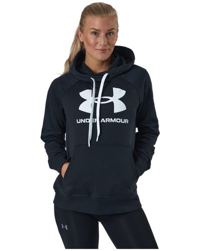 Under Armour S Rival Fleece Logo Hoodie - Blue