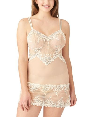 Wacoal Women's Embrace Lace Chemise - 814191,nude/ivory,small - Natural