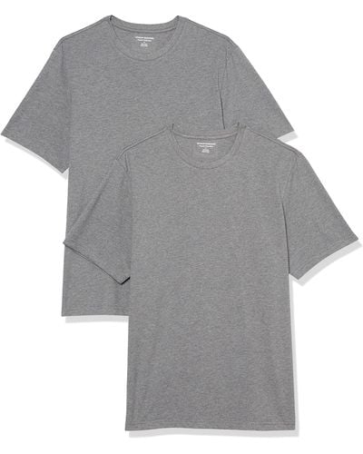 Amazon Essentials 2-Pack Regular-Fit Short-Sleeve Crewneck T-Shirt - Grigio