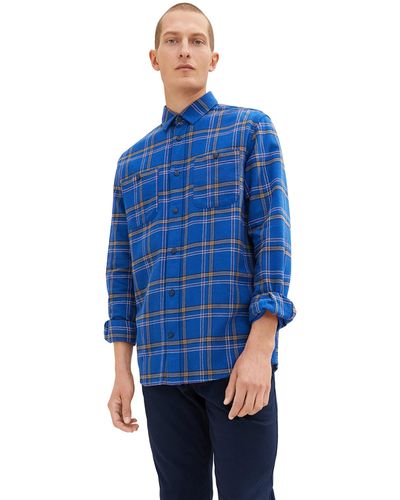 Tom Tailor Hemd mit Karo-Muster 1033706 - Blau