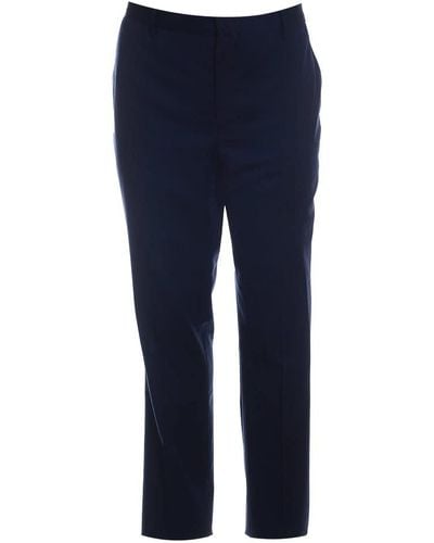 Hackett S Textured Trousers In Navy - Blue